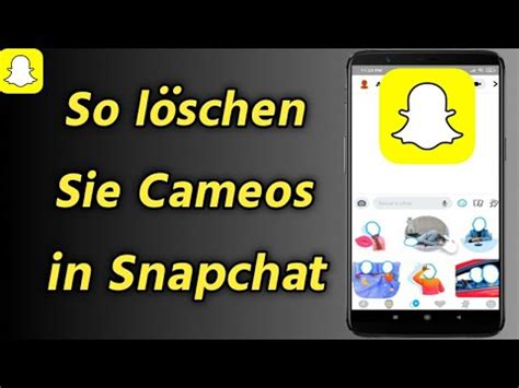 cameo snapchat löschen|So löschen Sie Cameos in Snapchat